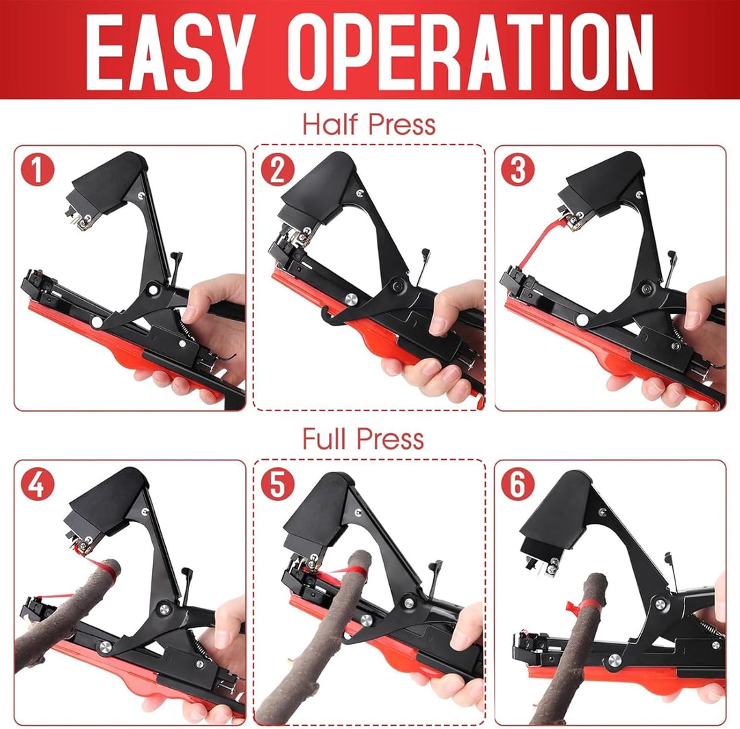 SWANSOFT Pflanzenbindemaschine, 45mm Bindezange für Pflanzen, Plant Tying Machine für Trauben Tomate