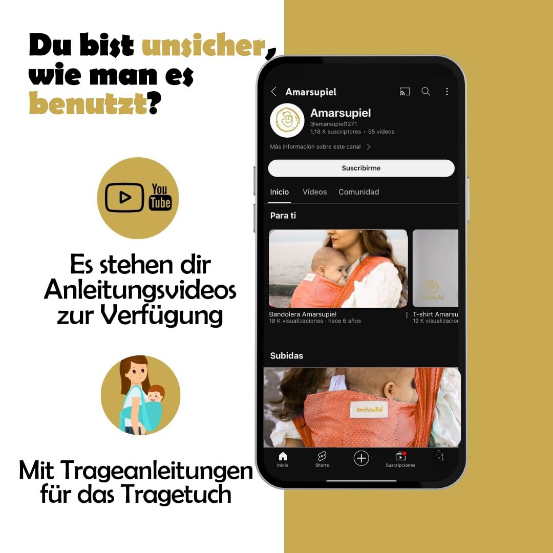 Amarsupiel | Wasser-Babytrage | Schnelltrocknend || Waterproof | Farbe Koralle, Koralle