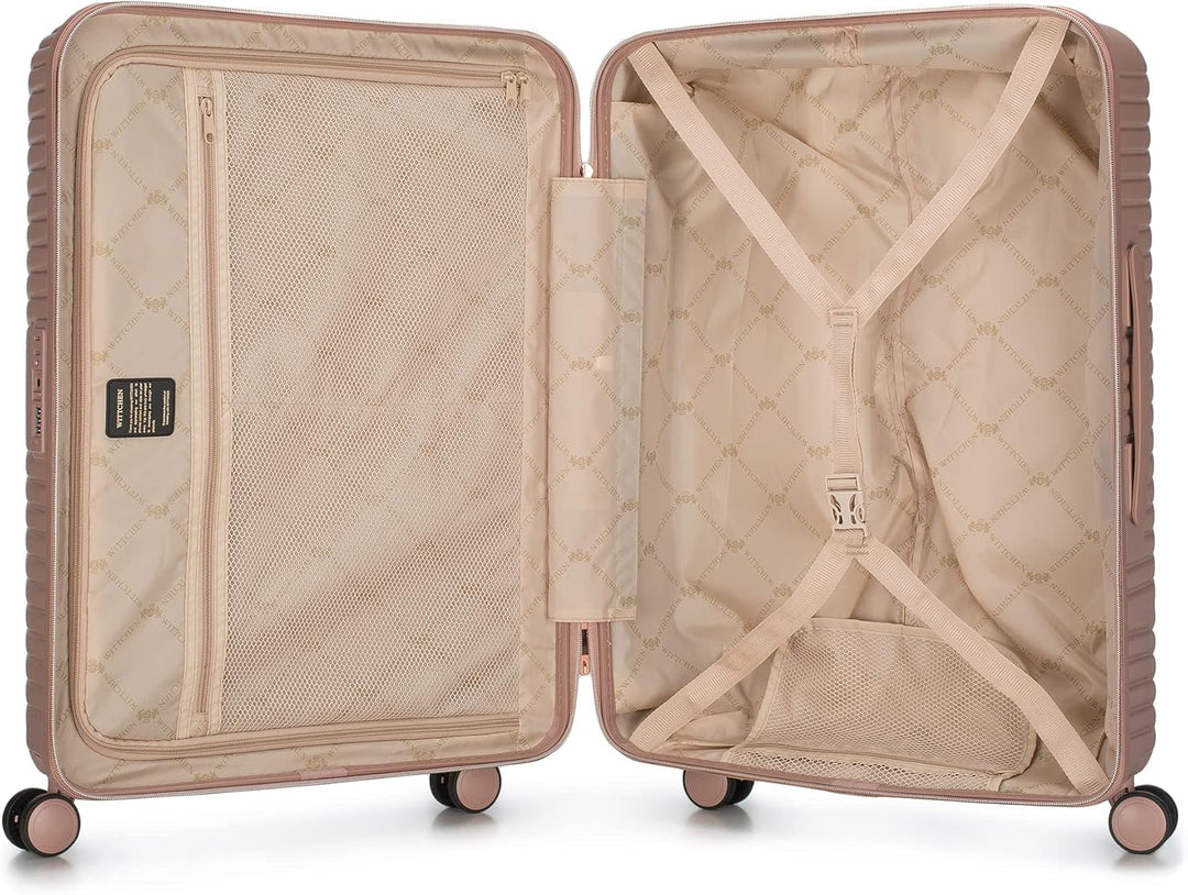 WITTCHEN GL Style Line | Reisekoffer Set 3er Koffer-Set Rollkoffer Trolley Handgepäck Hartschale aus
