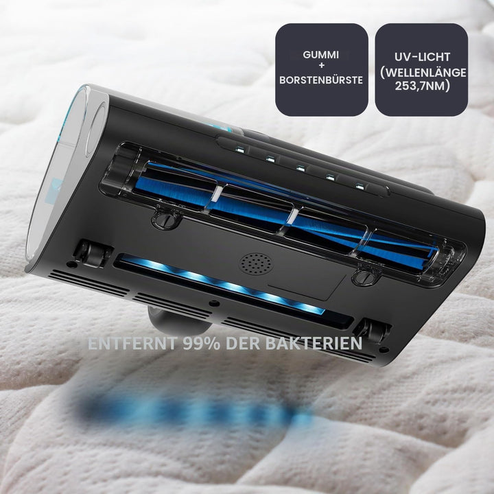 BLACK+DECKER - Handstaubsauger Dust Mites 400W | 12Kpa Saugkraft | 253,7nm UV-Antibakterielle Lampe