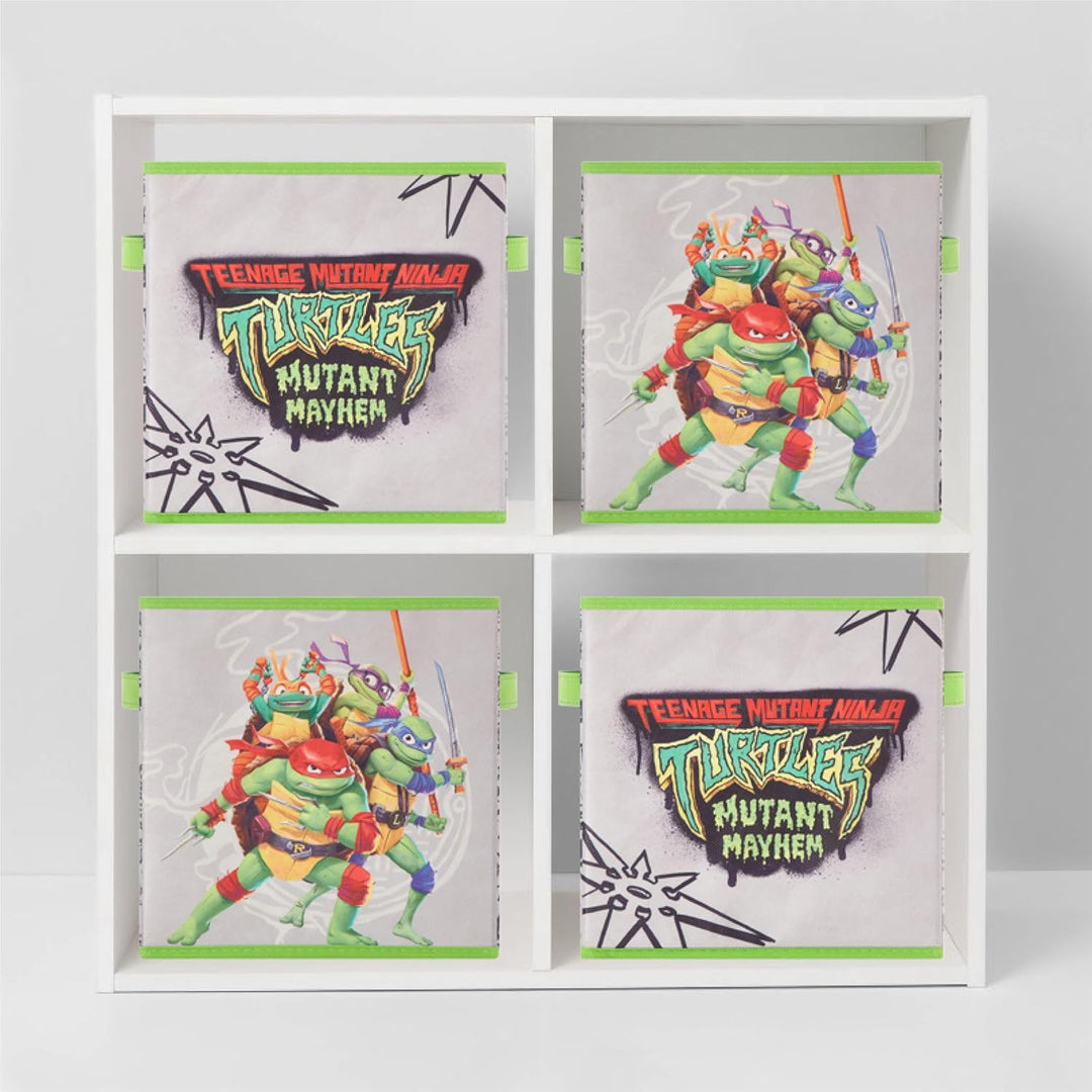 Idea Nuova Teenage Mutant Ninja Turtles: Mutant Mayhem Aufbewahrungswürfel, 25,4 x 25,4 cm, 2 Stück,