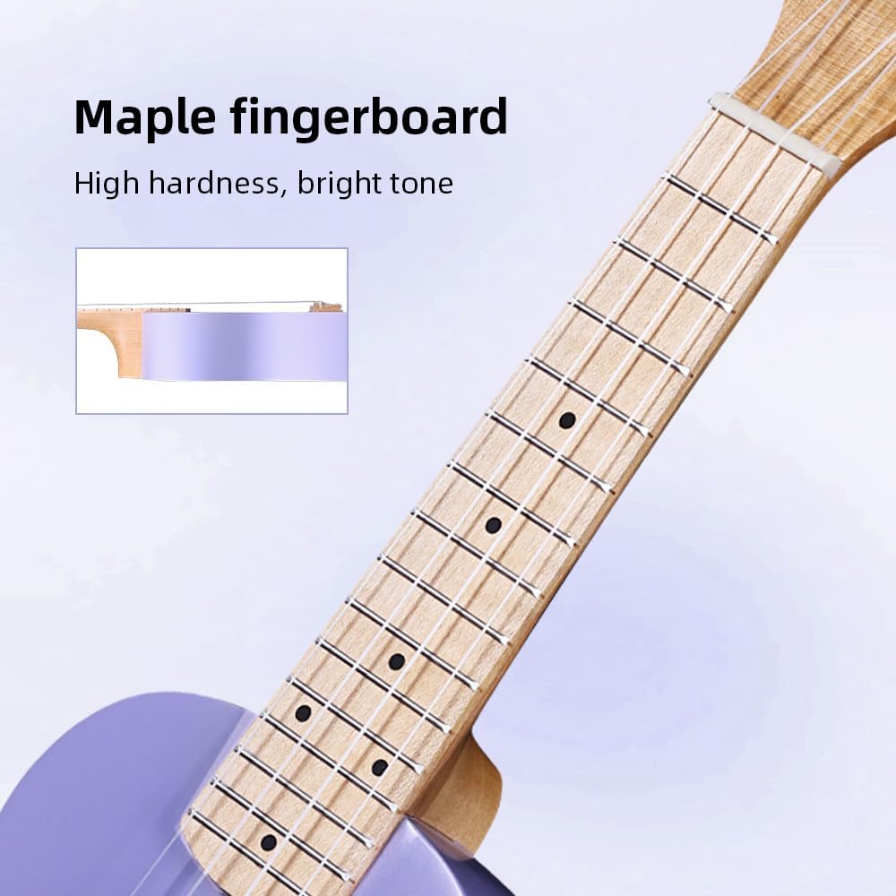 Winzz Ukulele Kinder Konzert, Ukulele Erwachsene Anfänger Set, 23 Zoll, mit 9 Zubehör, Kleine Einste