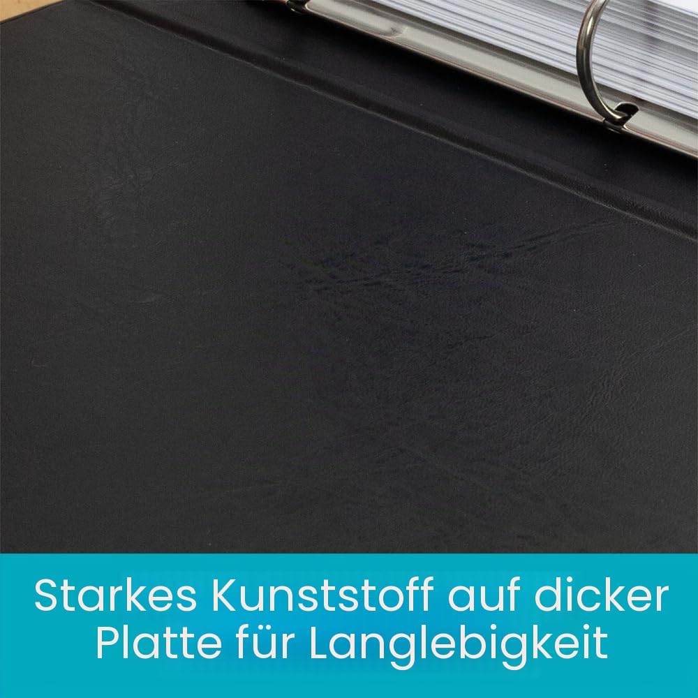 ELBA VISION 55 mm A3 Landschaft 4-Ring-Binder – Schwarz