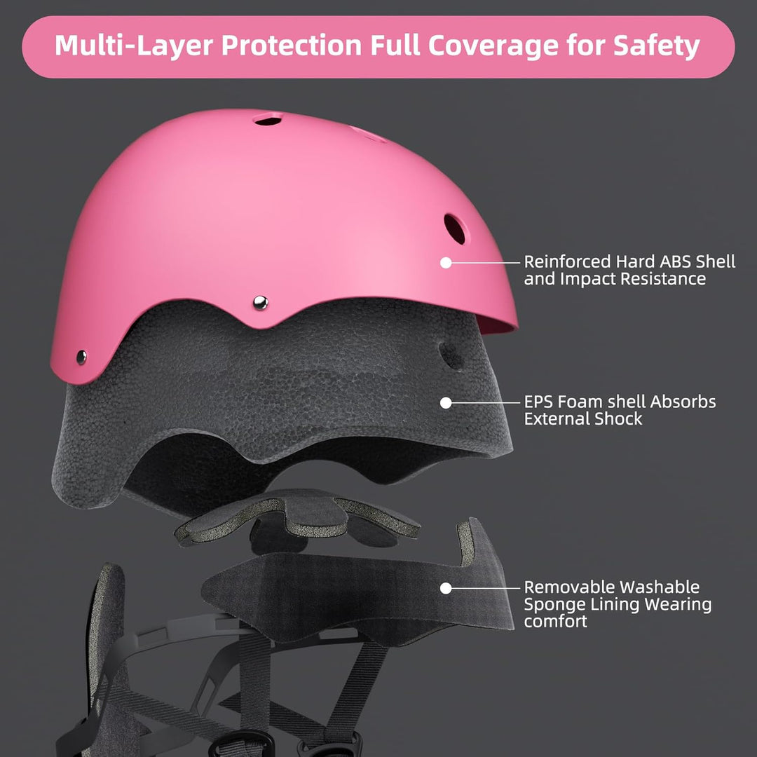 KORIMEFA Kinder Fahrradhelm Kinderhelm Skaterhelm Verstellbar für 3 Jahre Junge CE-Zertifizierung fü