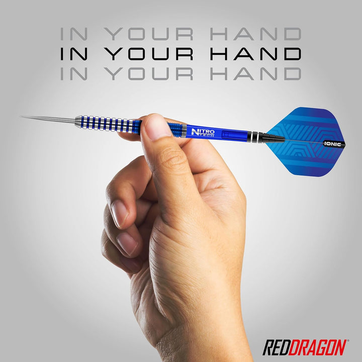 RED DRAGON Polaris Wolfram Professional Darts Set mit Flights and Nitrotech Shafts (Stems) 22.0 Gram