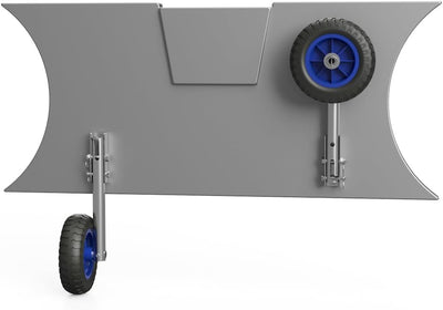 SUPROD Slipräder, Heckräder, für KLEINE Schlauchboote, LD160, Edelstahl Schwarz/Blau, Schwarz/Blau
