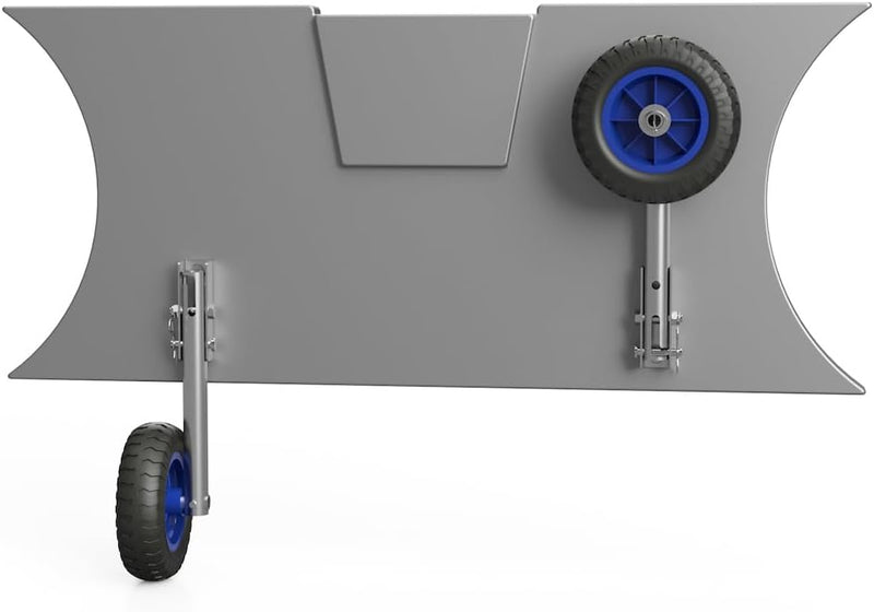 SUPROD Slipräder, Heckräder, für KLEINE Schlauchboote, LD160, Edelstahl Schwarz/Blau, Schwarz/Blau