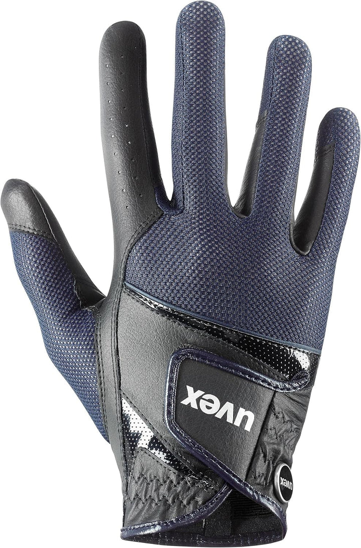Uvex Unisex – Erwachsene Sumair Reithandschuhe 6.5 black-blue, 6.5 black-blue
