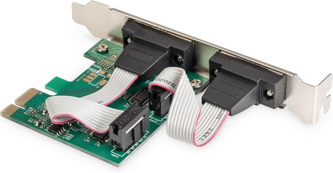 DIGITUS IO-Karte - PCIe - Serielle Schnittstellen-Karte - 2-Port DSUB-9 - Chipsatz ASIX99100 IO-Kart