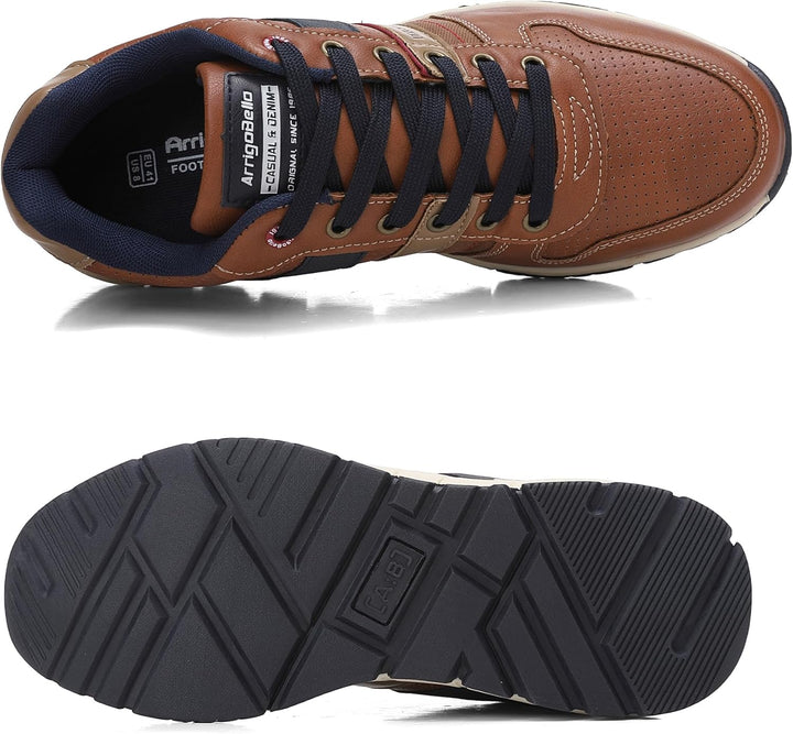 ARRIGO BELLO Freizeitschuhe Herren Sneaker PU Leder Walkingschuhe Atmungsaktive Athletic Formal Clas