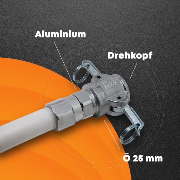 Frank Eiselt Dreh Kupplung 25 M-Teil, Mörtelschlauch Kupplung, Verputzmaschine