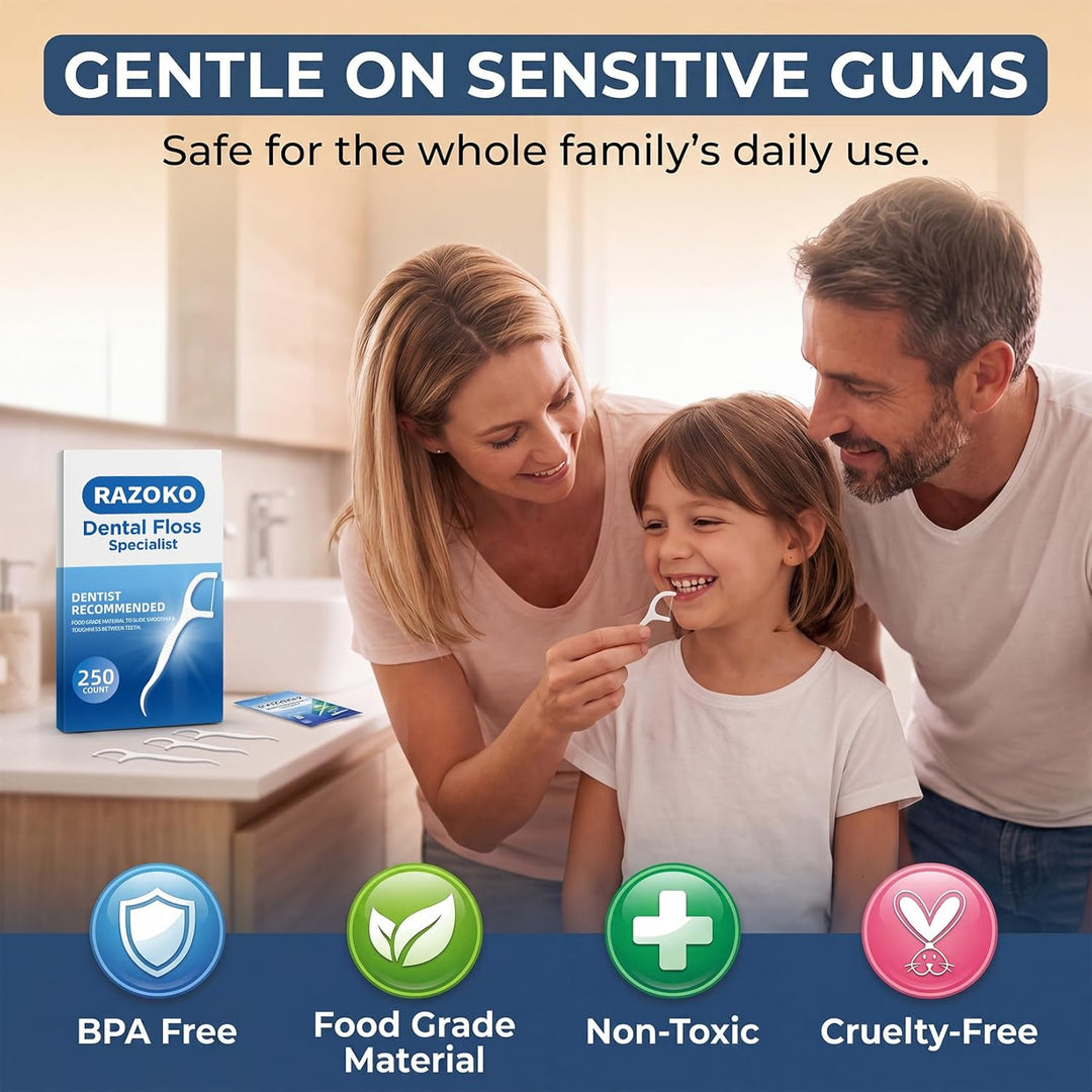 Dental Floss Picks High Pull Toothpicks Sticks,Professional Clean Floss Picks,Unflavored Disposable