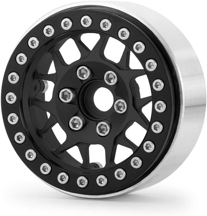 AXspeed 1,9 Zoll Beadlock Felgen, Metallische Felge Set für 1/10 RC Crawler Axial SCX10 RedCat TRX-4