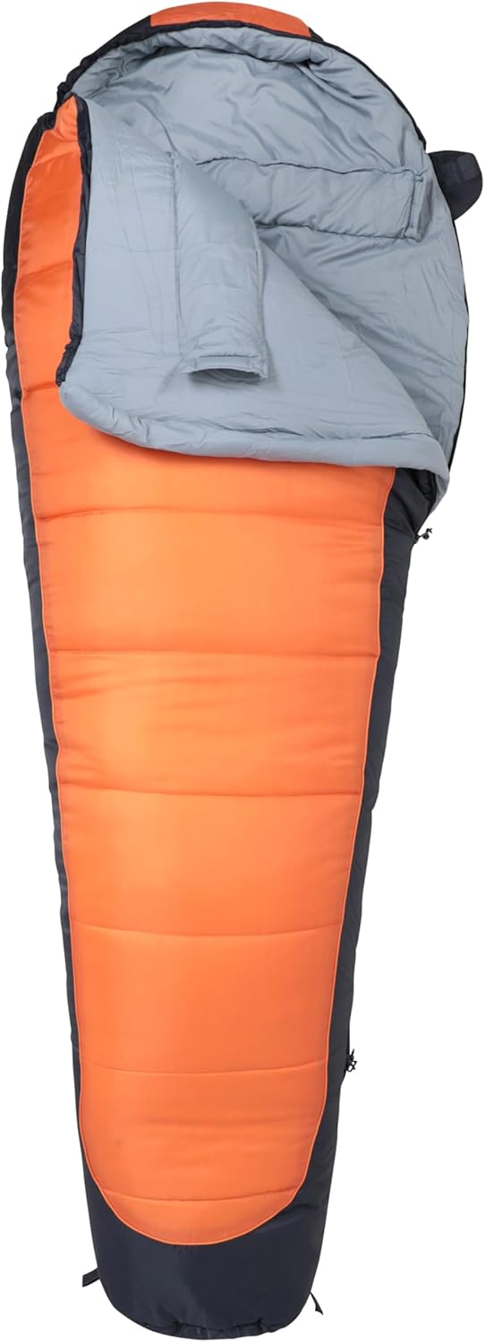Mountain Warehouse Microlite 1400 Schlafsack Licht Koralle Reissverschluss links - reg. Länge (200cm
