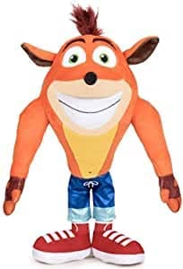 crash bandicoot Play by Play – Plüschtier Smile Original Activision Videogame – Mehrfarbig – 32 cm