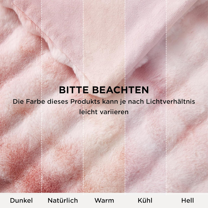 BEDSURE Bubble Decke - Kuscheldecke Flauschig, Dicke und Warme Sofadecke Für Den Winter, Kunstfellde
