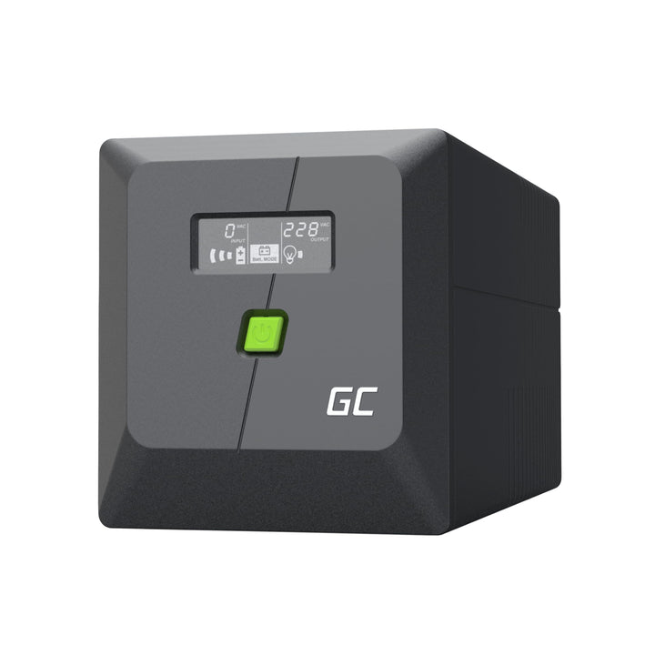 Greencell UPS 750VA 480W PowerProof mit LCD-Display – USV mit Reiner Sinuswelle, zuverlässiger Strom