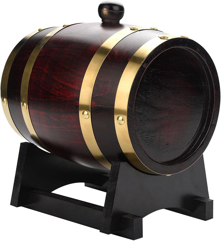 Greensen Eichenfässer 1,5L Holzfass Vintage Weinfass Holz Weinspender Personalisierte Weinfässer Whi