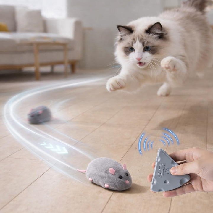 Pet Prime elektrische Katzenmaus, Mausspielzeug für Katze, Spielzeug Maus, Katzen interaktiv Spielze