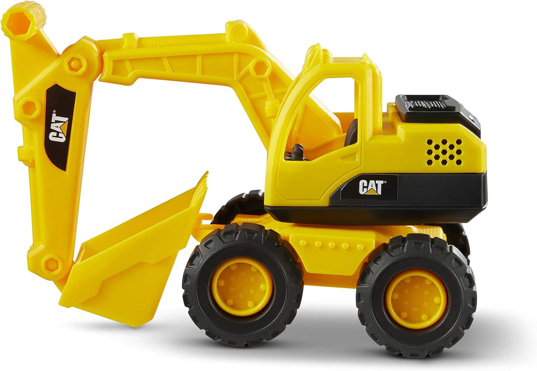 CatToysOfficial CAT Construction Fleet 10" Baggerspielzeug – Alter 3+ echte funktionierende Teile, S