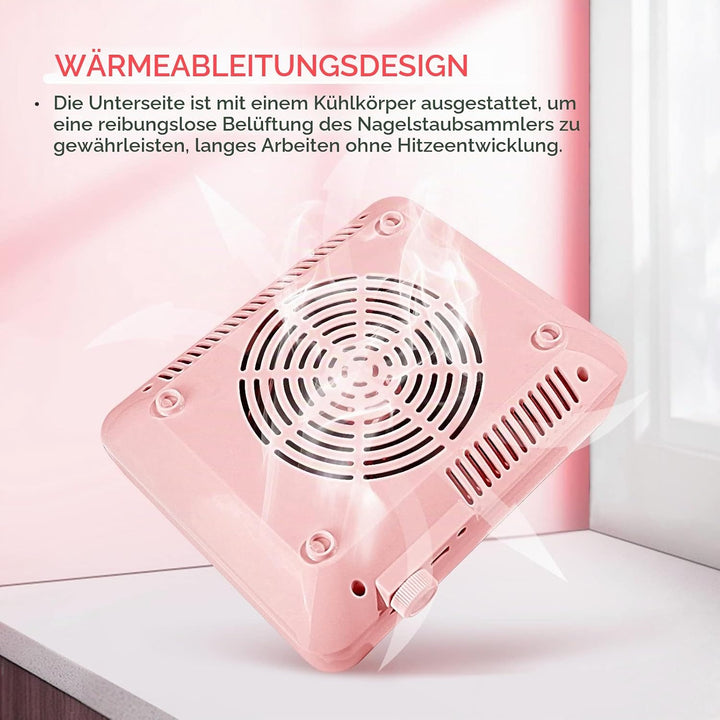 SAVILAND Staubabsaugung für Nägel mit Filter &amp; Licht: 40W Nagelstaubsauger Saugstarke Leistungsstark