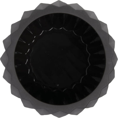 Bloomingville Moderner Übertopf aus Steingut, geriffelt, mattgrau, 20,3 x 15,2 cm Grau Dunkel, Grau