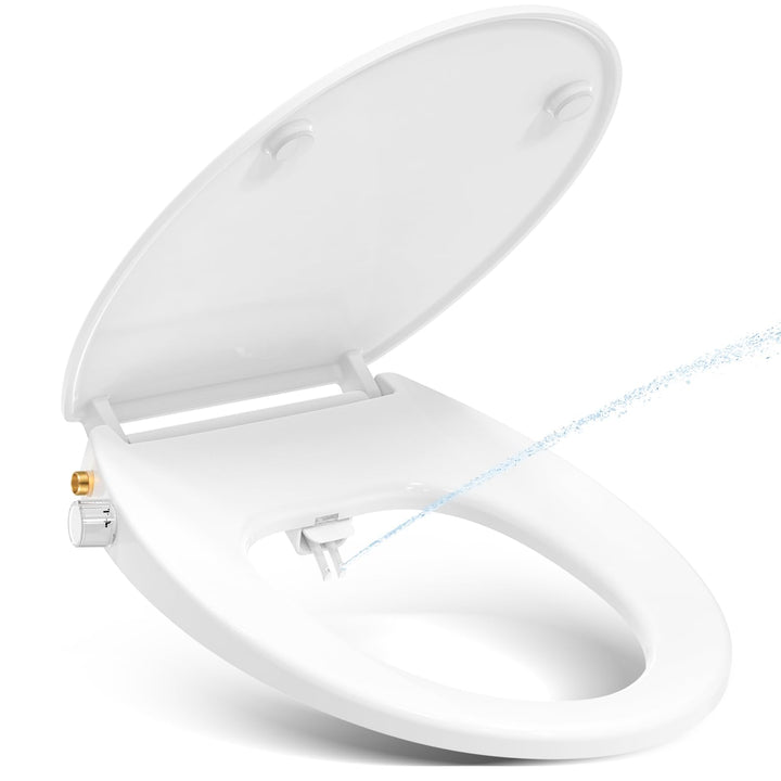 Toilettendeckel mit Bidet,YEAUPE PRO WC Sitze mit Absenkautomatik, nicht elektrisch, mit selbstreini