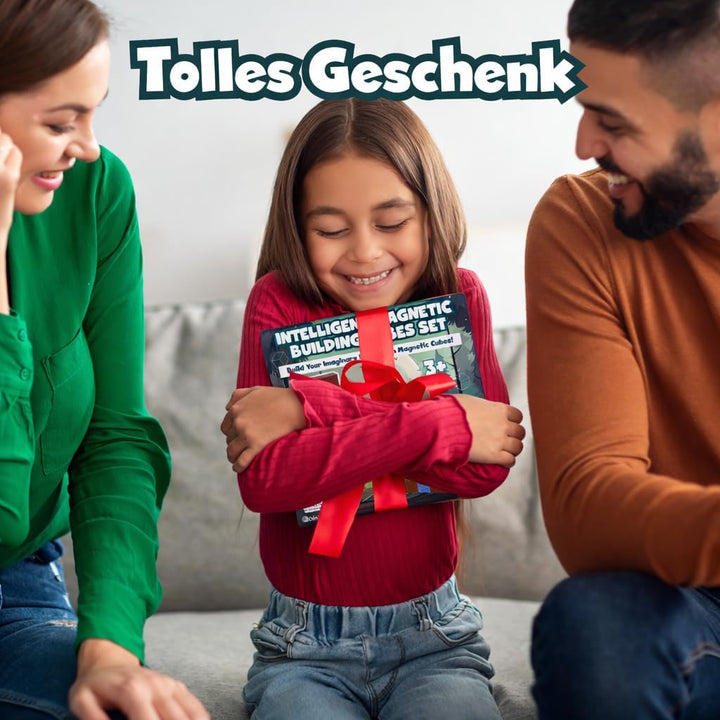 Desire Deluxe Magnetische Bauwürfel Spielzeugsets Bausteine Stapelblöcke Sets für Mädchen Jungen 3-8