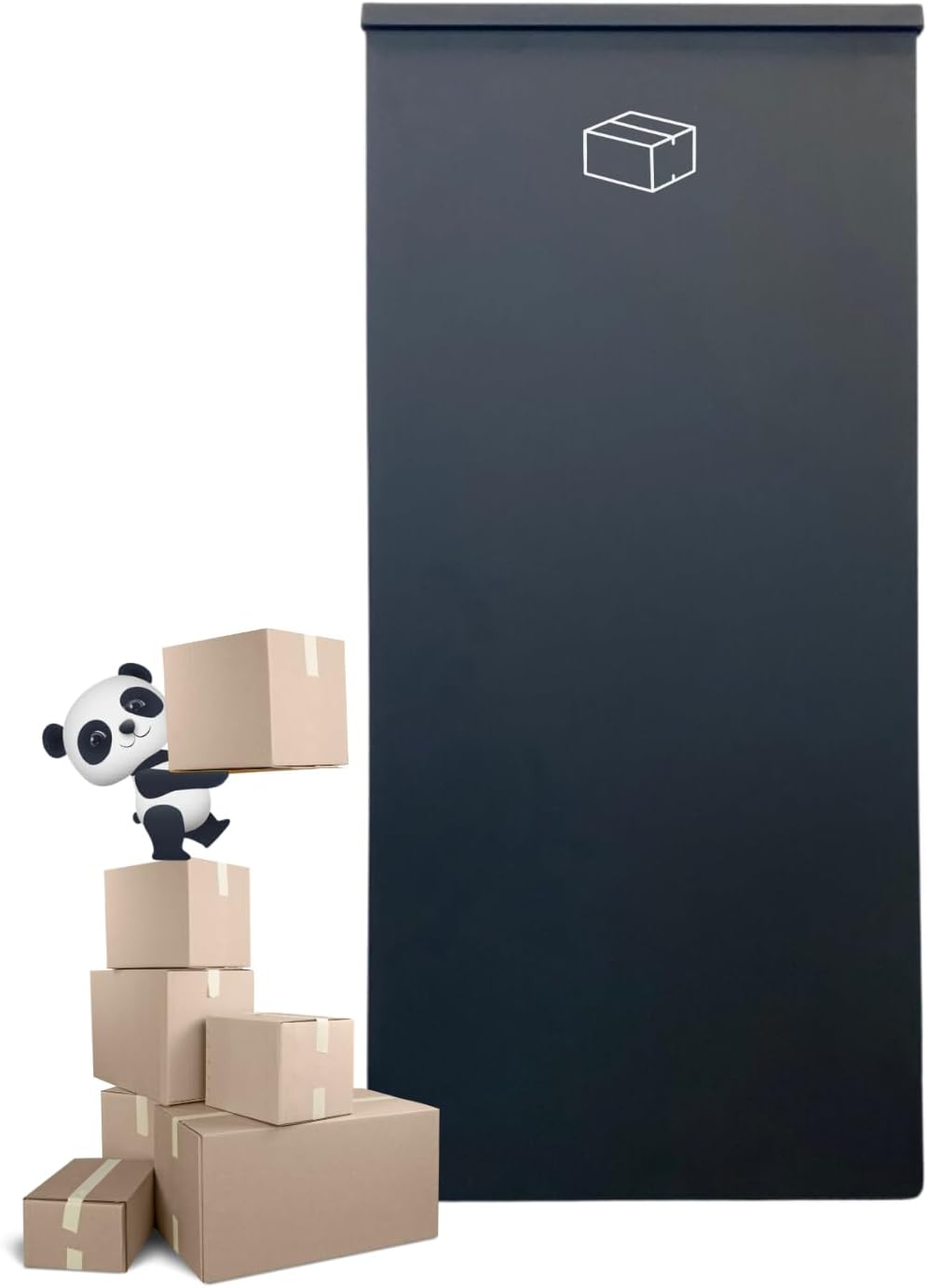 Paketkasten mit Autonomie - KOSTENLOSES Aufkleber - PakketPanda - XXL - Paketkasten - Hintertür - Rü