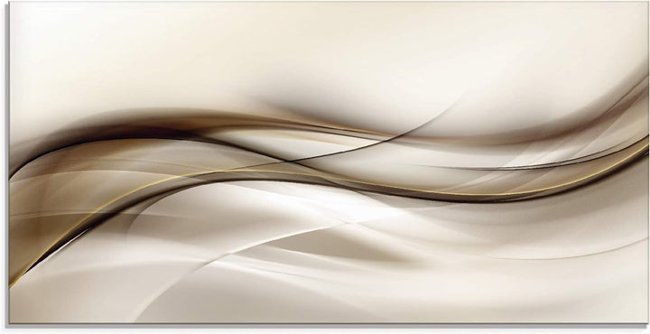 ARTland Glasbilder Wandbild Glas Bild einteilig 100x50 cm Querformat Moderne Kunst Abstrakt Modern R