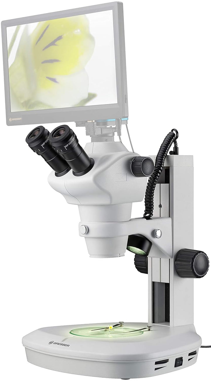 Bresser professionelles Auflicht- Durchlicht Stereo Mikroskop Science ETD-201 8-50x Vergrösserung, m