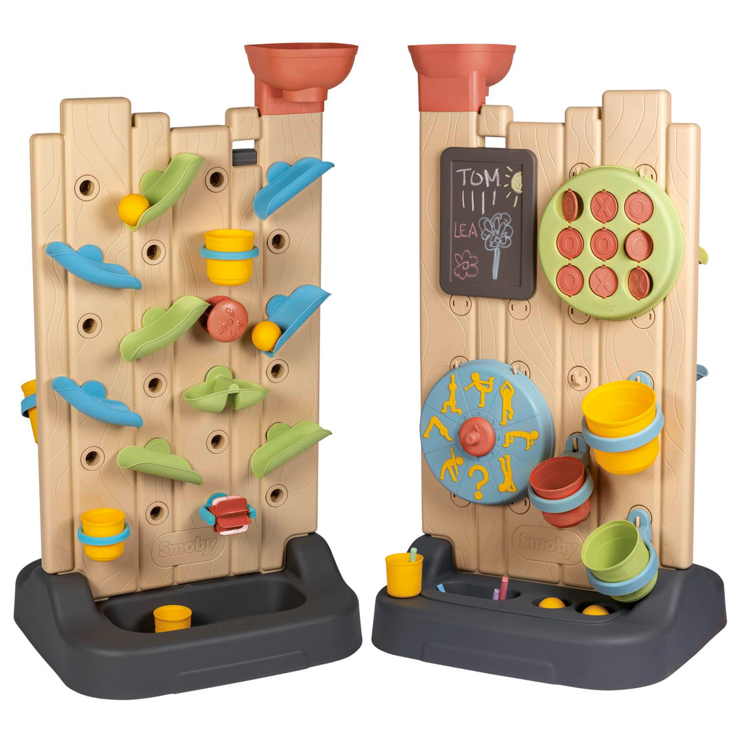 Smoby Life - Activity Wall - aus 84% Recyclingmaterial - Interaktiver Spielwand mit 6 Aktivitäten &