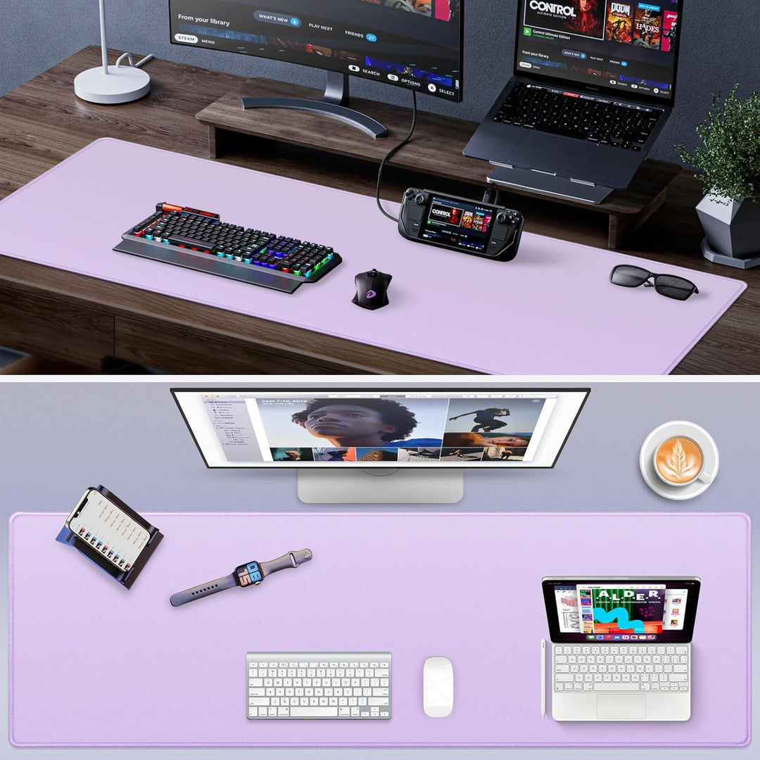 Mauspad Gaming 1200x400mm - XXXL Mousepad gross - Tischunterlage Large Size - verbessert Präzision u