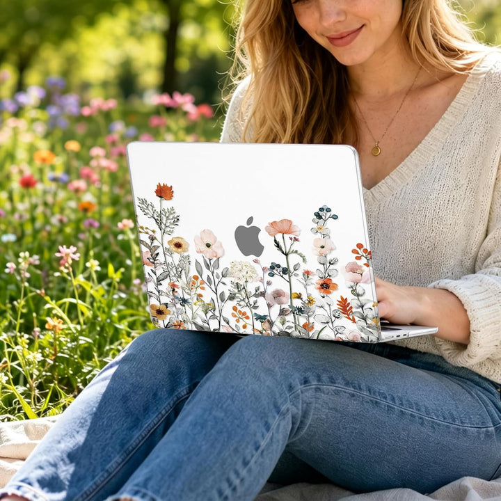 MOSISO Kompatibel mit MacBook Air 13 Zoll Hülle M4 M3 M2 2025 2024-2022 A3240 A3113 A2681, Gartenblu