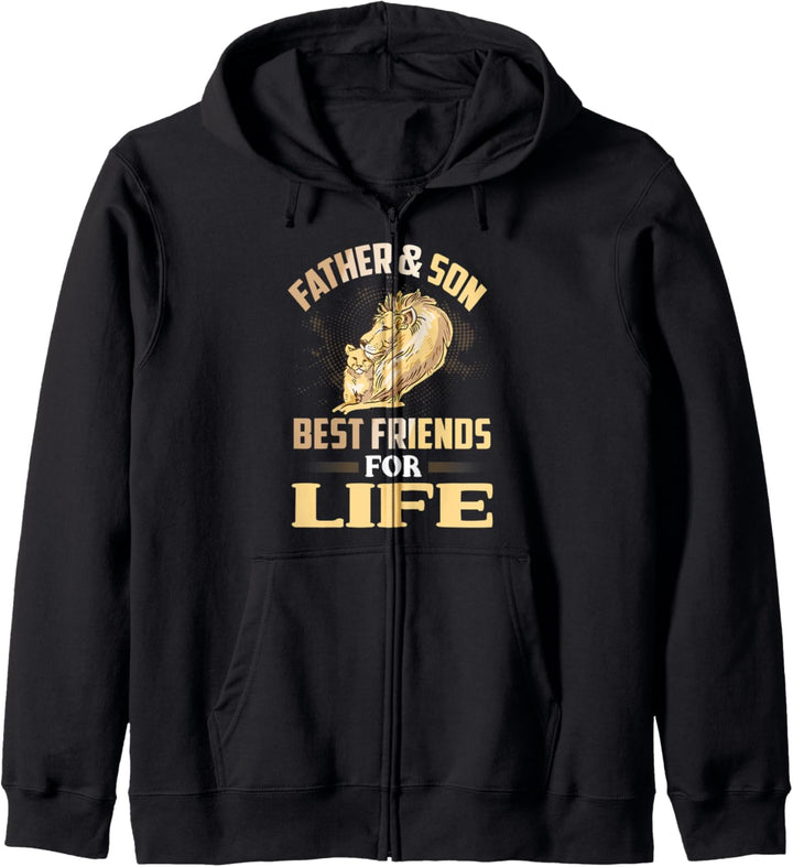 Vater und Sohn Beste Freunde Fürs Leben Kapuzenjacke