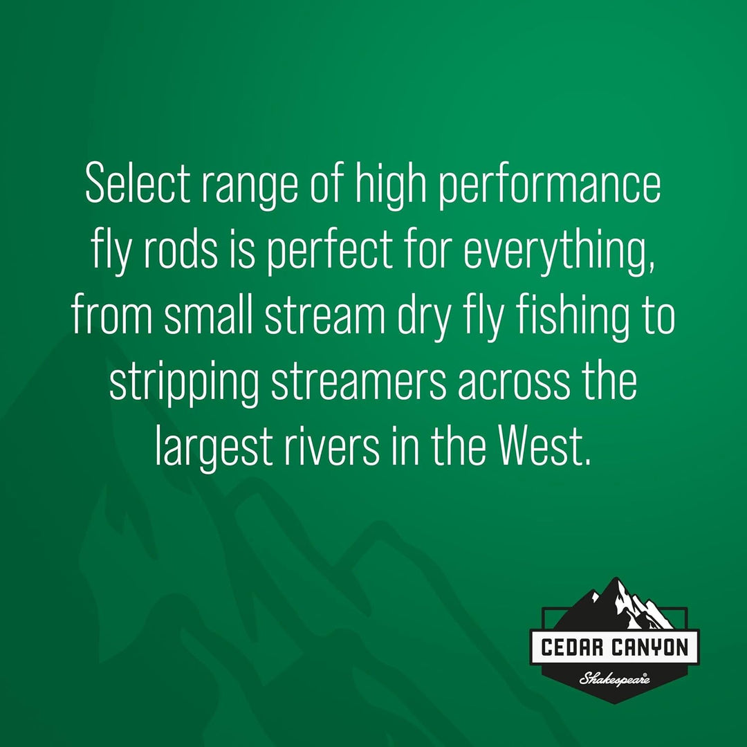 Shakespeare Cedar Canyon Elite Fly Rod Altes Modell – 2024 8' - 4wt - 4pc, Altes Modell – 202