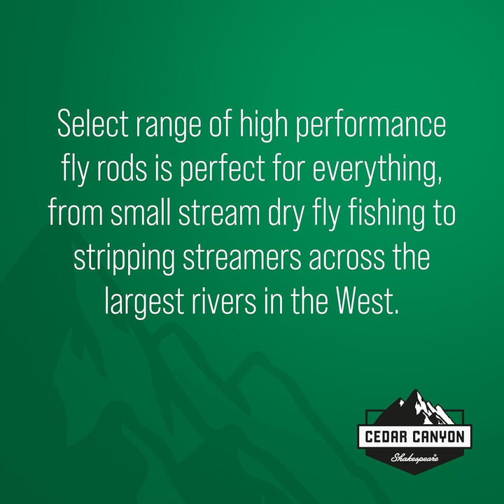 Shakespeare Cedar Canyon Elite Fly Rod Altes Modell – 2024 8' - 4wt - 4pc, Altes Modell – 202