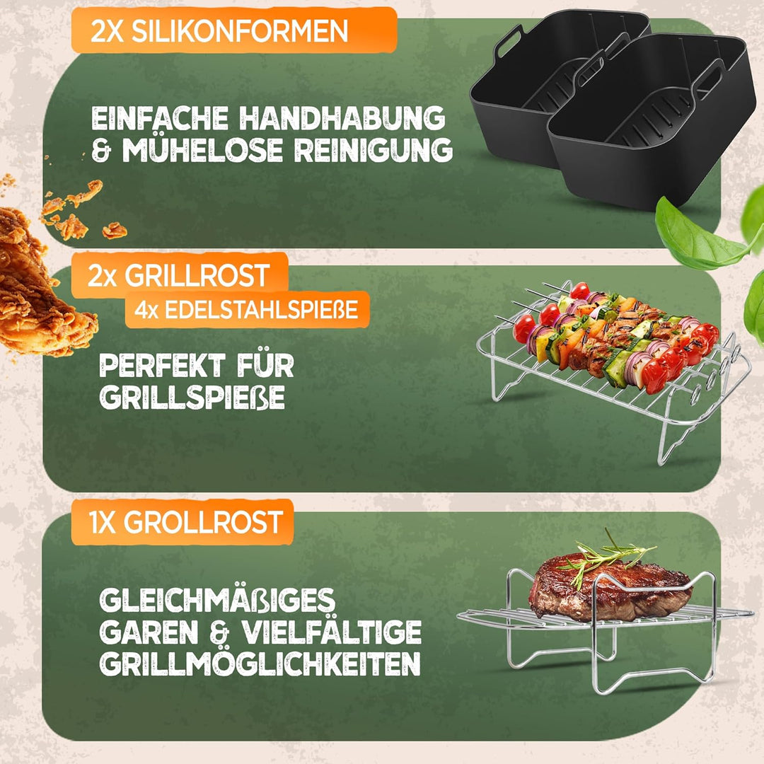 Ninja Heissluftfritteuse Zubehör Ninja Foodi Max Dual Zone af300eu af400eu af451eu - Airfryer Zubehö