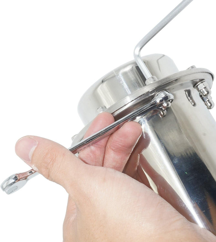 Wasserdichte Zeitkapsel aus Edelstahl, korrosionsbeständig, langlebig,verschliessbar, Behälter für d