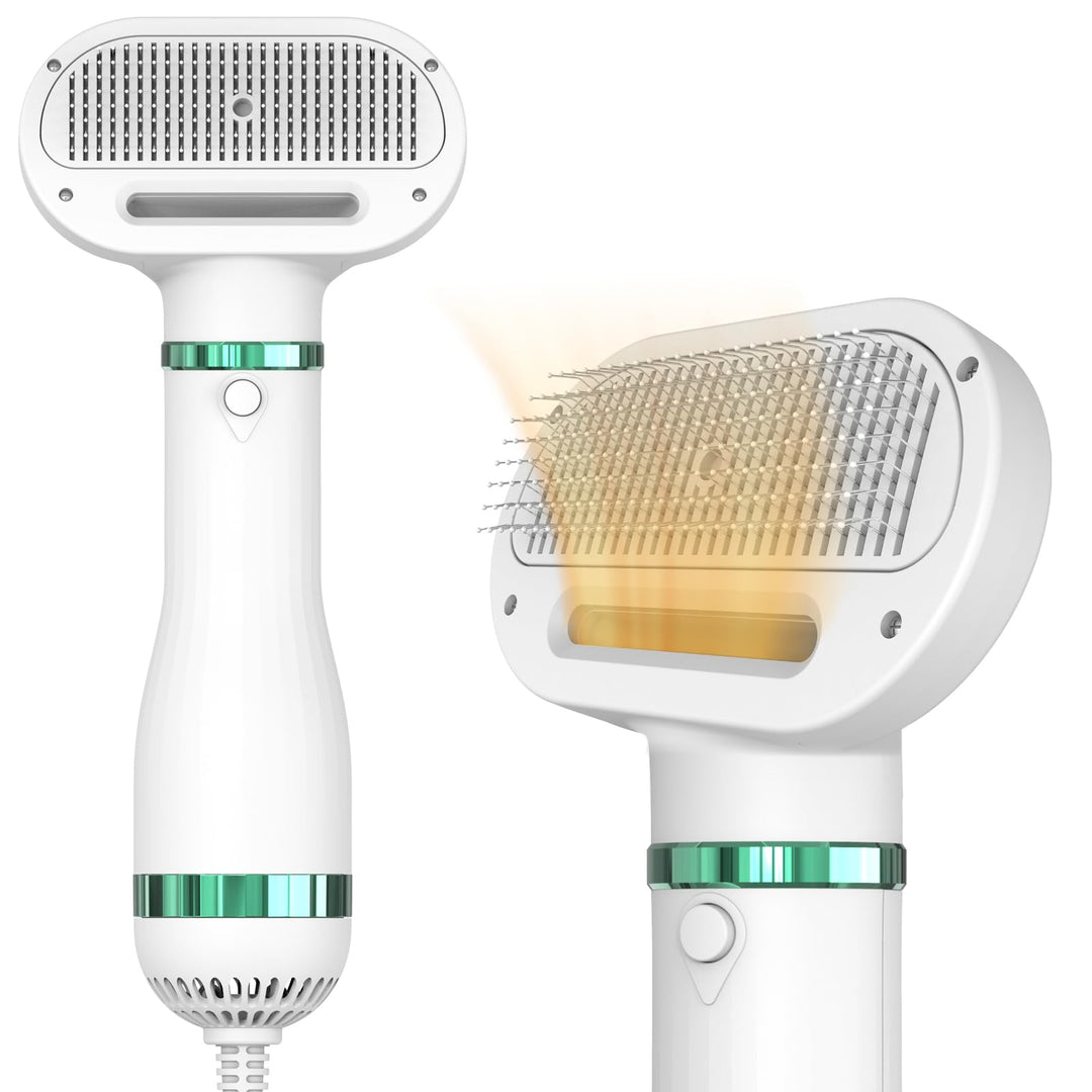 2-in-1 Blower Hundefön mit Selbstreinigender Bürste | Fön/Haartrockner und Bürste für Hund, Katze &