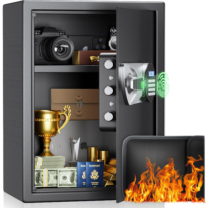 Tresor, BlackSmith Safe Tresor für Zuhause Grosser 35x31x50cm, Biometrischer Fingerabdruck Digitaler