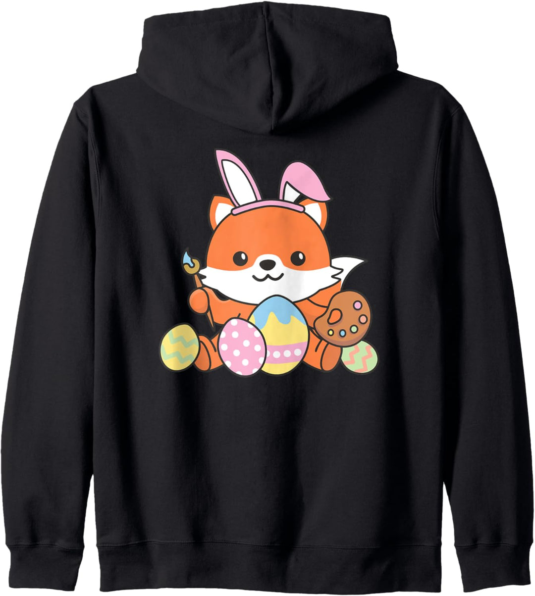 happy easter süsses Fuchs zu Ostern mit Ostereiern Kapuzenjacke
