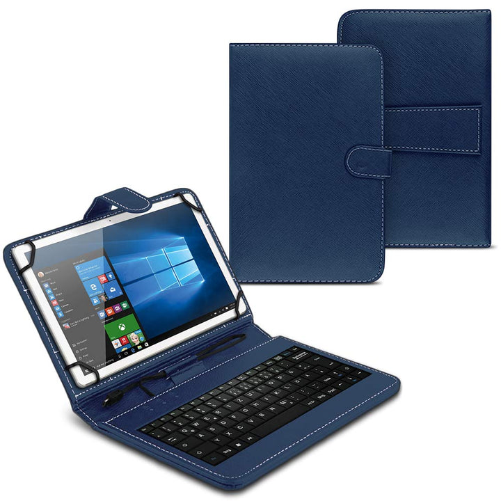 Tastatur Tasche kompatibel mit Medion Lifetab E10421 E10440 E10512 Hülle Keyboard Case Schutzhülle T