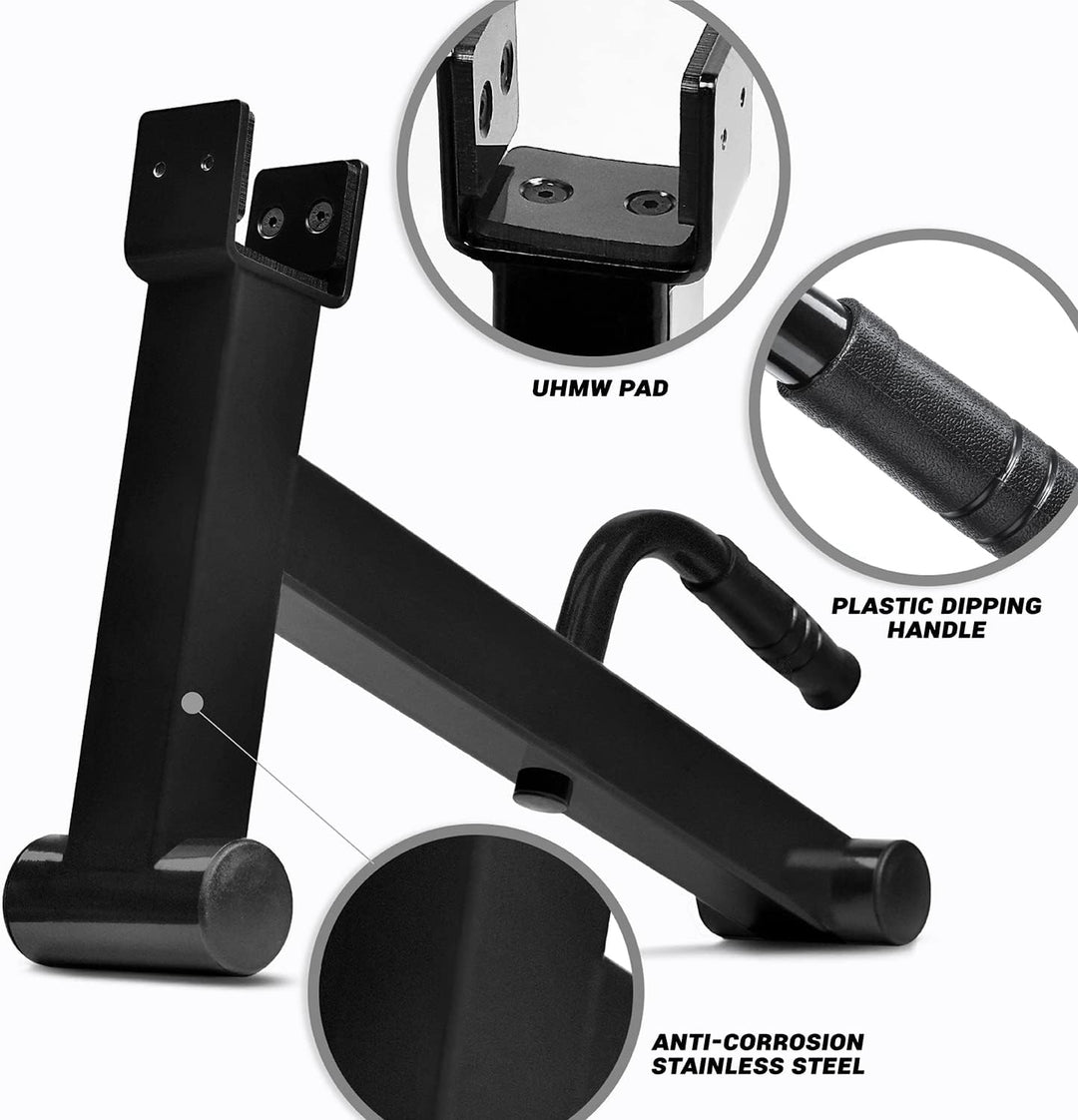 Yes4All Deadlift Jack | Kreuzheben Langhantelheber mit UHMW Protective Pad Griff für Laden und Entla