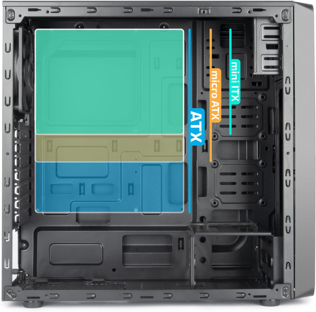 Vultech Gehäuse ATX VCO-A2699, 1XUSB 3.0, 2XUSB 2.0 Ohne Netzteil ATX - 405x185x415mm, Ohne Netzteil