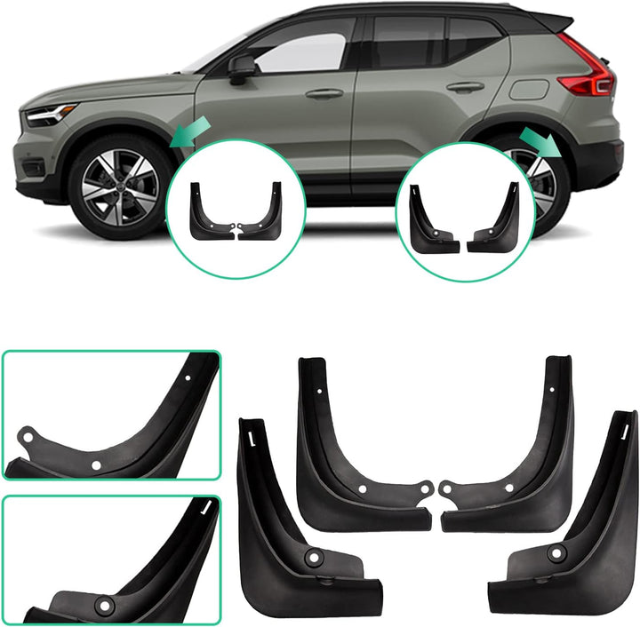 YEE PIN XC40 2024 Schmutzfänger Kotflügel für Volvo XC40 2019-2023 2024 Zubehör Spritzschutz Vorne H