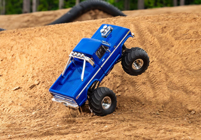 TRAXXAS TRX-4MT Ford blau F150 4x4 1/18 Monster-Truck RTR Brushed, mit Akku und USB Ladegerät