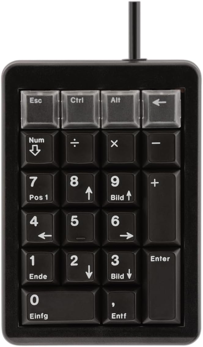 CHERRY Keypad G84-4700 USB Black - Tastaturen (USB, 0-50 °C, Schwarz, 90 x 132 x 34 mm, Windows TM X