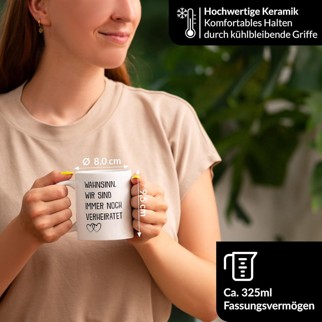 22Feels Zum Hochzeitstag Geschenk für Frauen Männer Jahrestag Ihn Sie Tasse Beste Ehefrau Ehemann Si