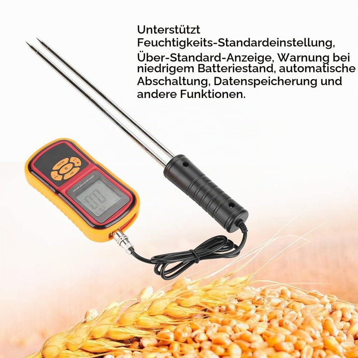 Feuchtemessgerät Digital Grain GM640 Feuchtetester LCD-Getreidetester Feuchtetemperatur Messer für W